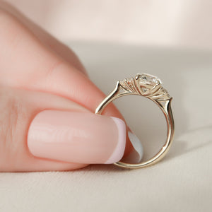 The Scarlett Set With A 2 Carat Round Lab Diamond