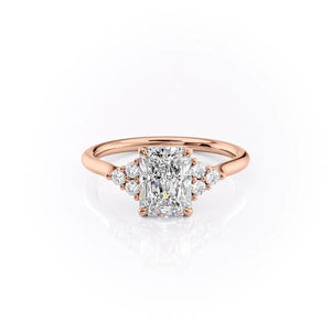 The Scarlett Set With A 1 Carat Radiant Lab Diamond