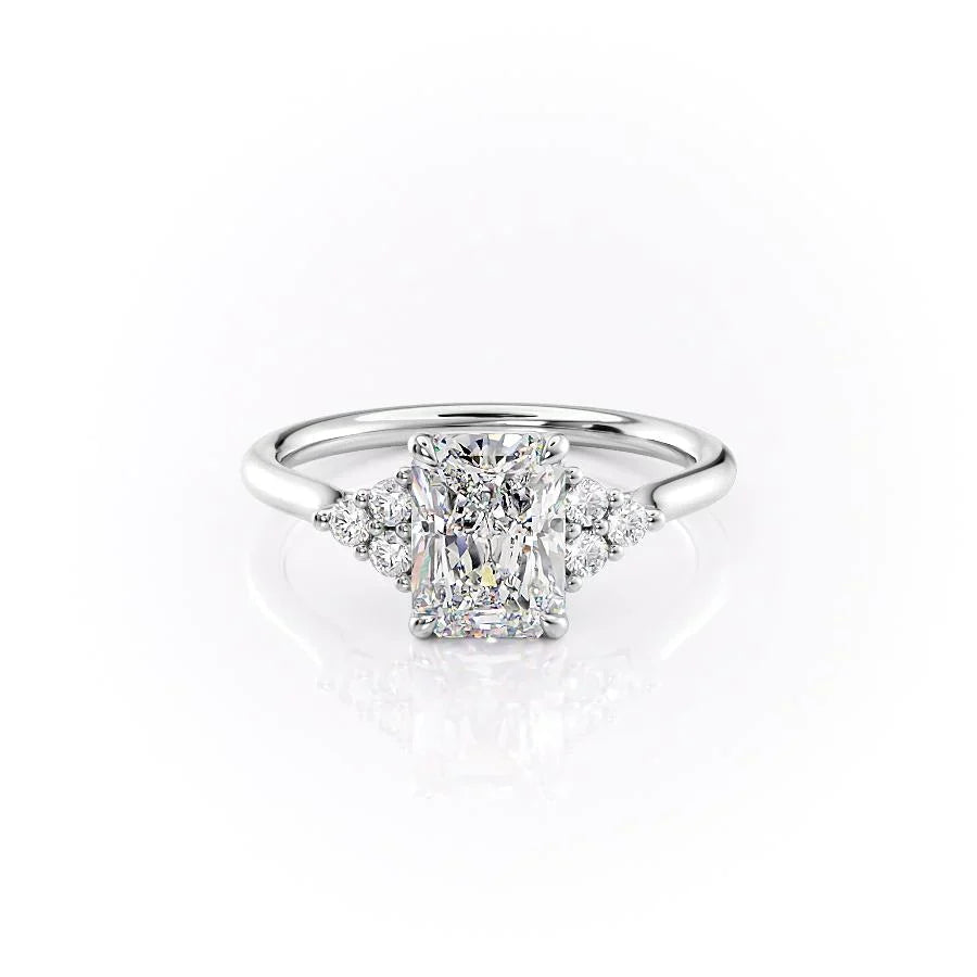 The Scarlett Set With A Radiant Moissanite