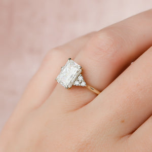 The Scarlett Set With A 2 Carat Radiant Lab Diamond