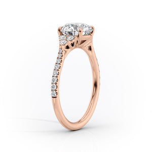The Pave Scarlett Set With A 2 Carat Pear Lab Diamond