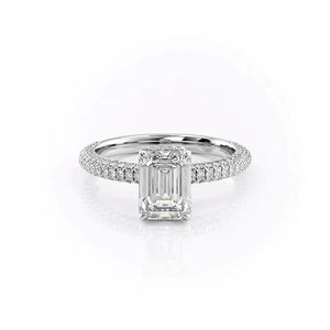 The Celine Set With A 1 Carat Emerald Lab Diamond