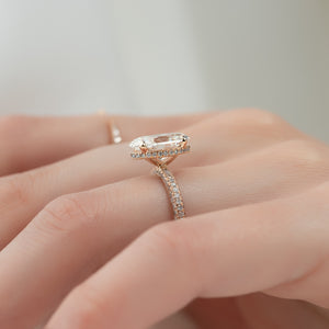 The Celine Set With A 2 Carat Oval Lab Diamond
