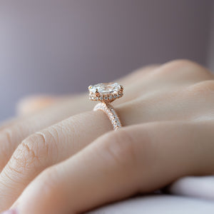The Celine Set With A 2 Carat Oval Lab Diamond
