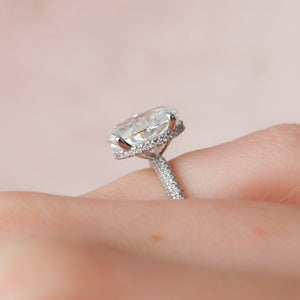 The Celine Set With A 2 Carat Oval Lab Diamond