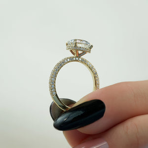 The Celine Set With A 2 Carat Round Lab Diamond