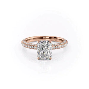 The Celine Set With A 2 Carat Radiant Moissanite