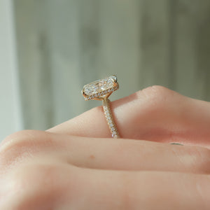 The Celine Set With A 2 Carat Radiant Lab Diamond