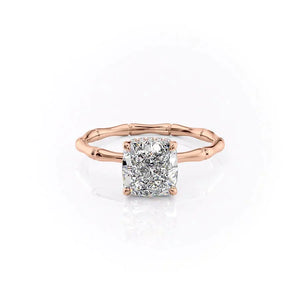 The Eve Set With A 1 Carat Cushion Lab Diamond