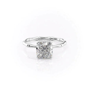 The Eve Set With A 2.5 Carat Cushion Lab Diamond