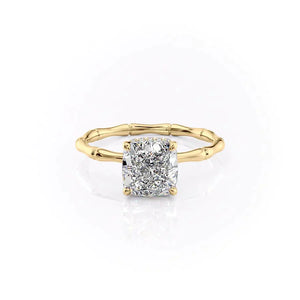 The Eve Set With A 2.5 Carat Cushion Lab Diamond
