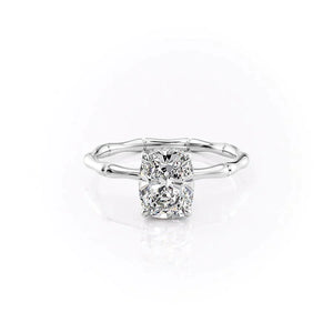 The Eve Set With A Elongated Cushion Moissanite