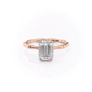 The Eve Set With A Emerald Moissanite