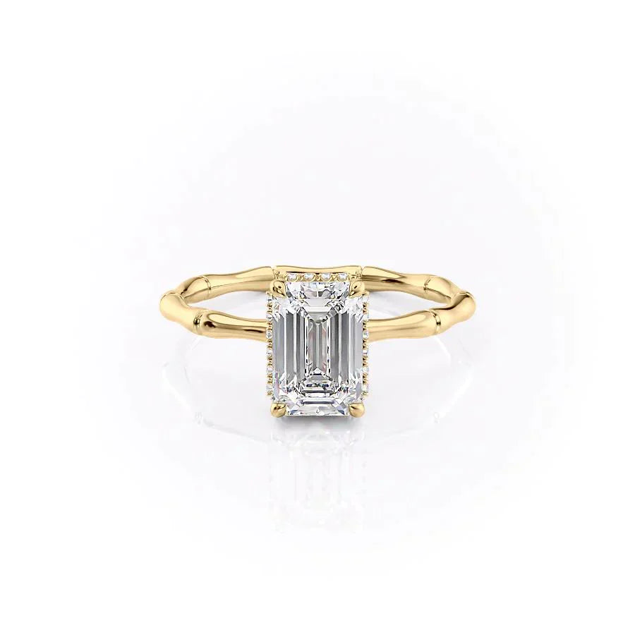 The Eve Set With A 3 Carat Emerald Lab Diamond