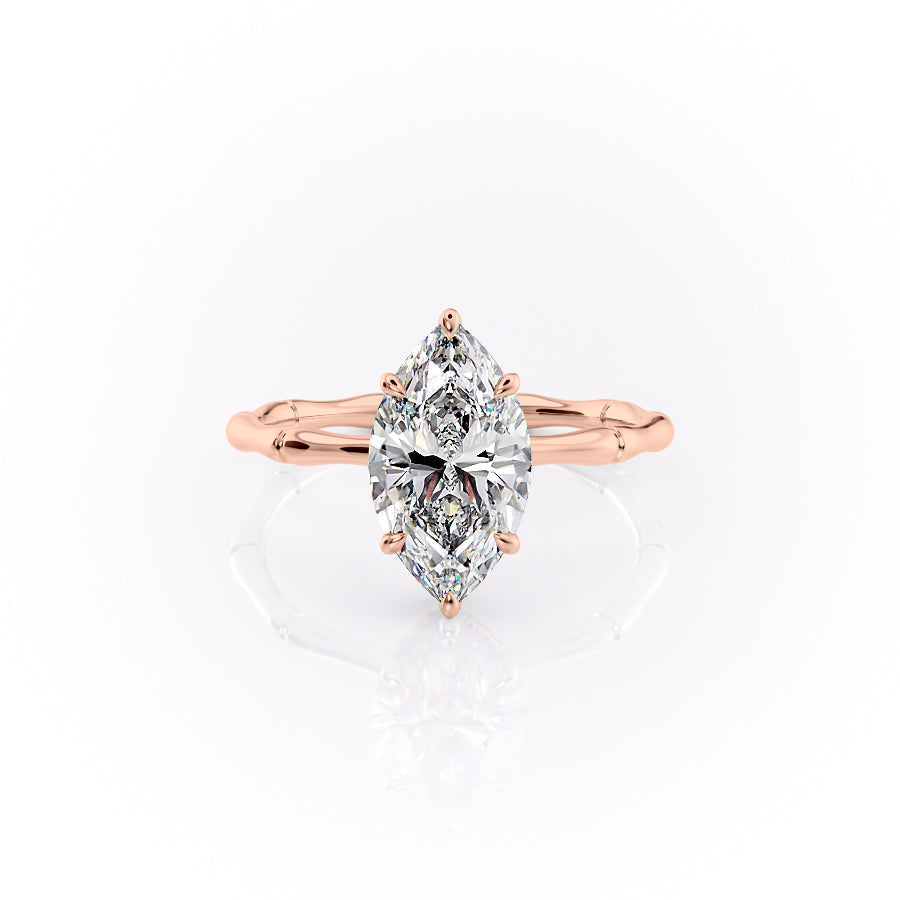 The Eve Set With A 2.5 Carat Marquise Lab Diamond