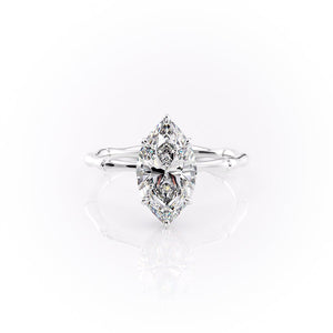 The Eve Set With A 3 Carat Marquise Lab Diamond