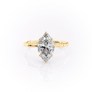 The Eve Set With A 2.5 Carat Marquise Lab Diamond