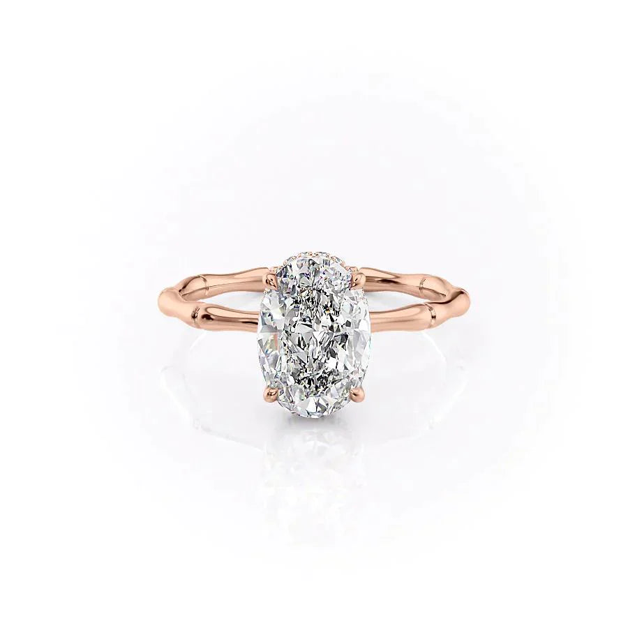 The Eve Set With A 2 Carat Oval Lab Diamond