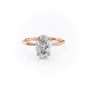 The Eve Set With A 2.5 Carat Oval Lab Diamond