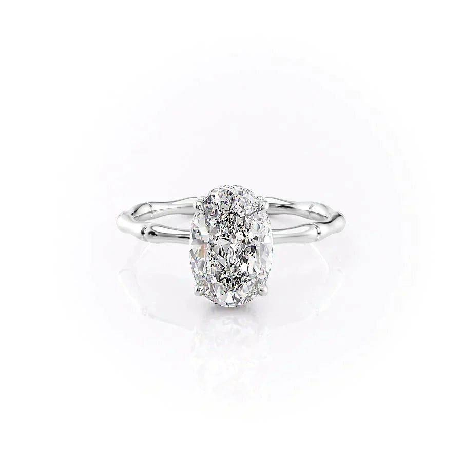 The Eve Set With A Oval Moissanite