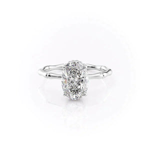 The Eve Set With A Oval Moissanite