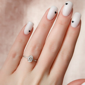The Eve Set With A 2 Carat Oval Lab Diamond