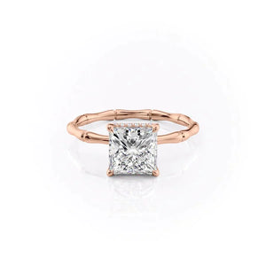The Eve Set With A 1 Carat Princess Lab Diamond