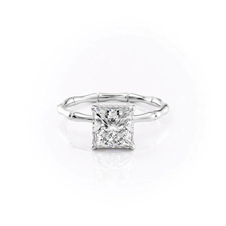 The Eve Set With A 1.5 Carat Princess Lab Diamond