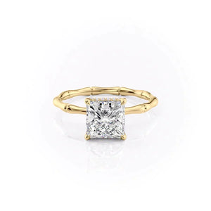 The Eve Set With A 1.5 Carat Princess Lab Diamond