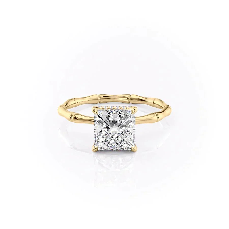 The Eve Set With A 3 Carat Princess Lab Diamond