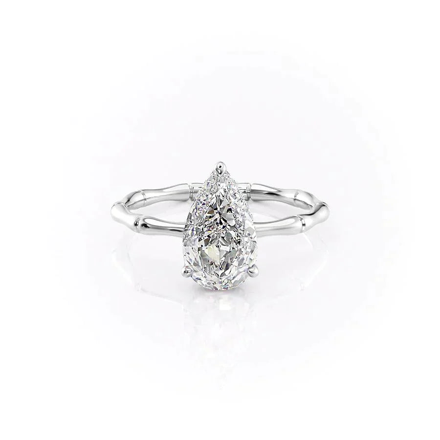The Eve Set With A 1.5 Carat Pear Lab Diamond