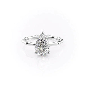 The Eve Set With A 2.5 Carat Pear Lab Diamond