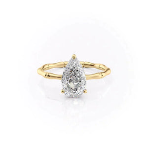 The Eve Set With A 1.5 Carat Pear Lab Diamond