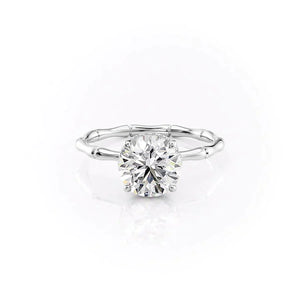 The Eve Set With A Round Moissanite