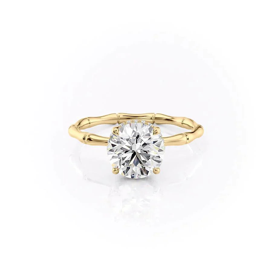 The Eve Set With A 2 Carat Round Lab Diamond