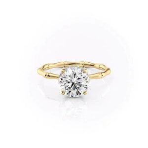 The Eve Set With A Round Moissanite