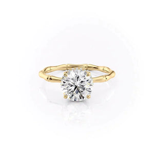 The Eve Set With A 3 Carat Round Lab Diamond
