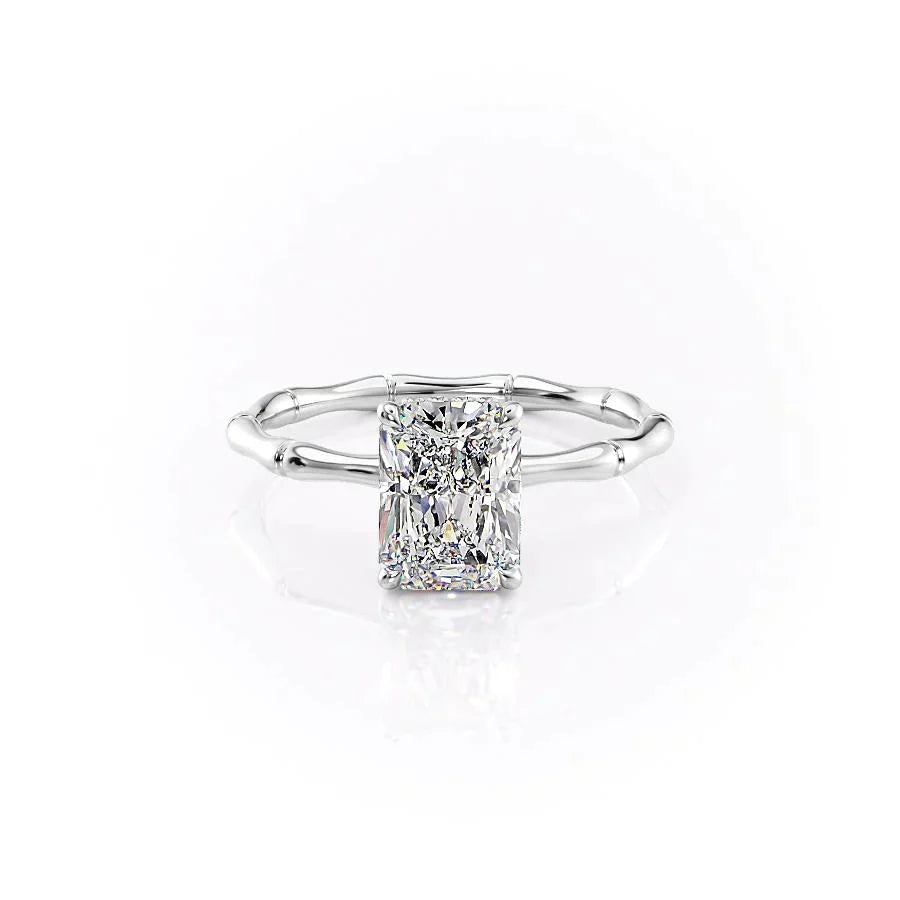 The Eve Set With A 3 Carat Radiant Lab Diamond