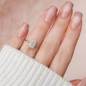 The Eve Set With A 2 Carat Radiant Lab Diamond