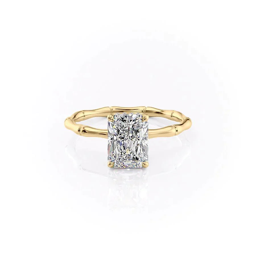 The Eve Set With A 1.5 Carat Radiant Lab Diamond