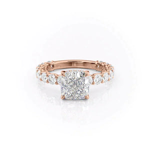 The Adelle Set With A 1 Carat Cushion Lab Diamond