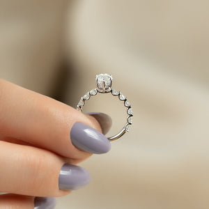 The Adelle Set With A 2 Carat Marquise Lab Diamond