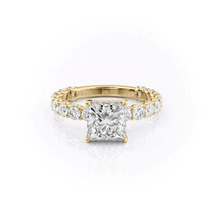 The Adelle Set With A 1.5 Carat Princess Lab Diamond