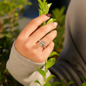 The Adelle Set With A 3 Carat Pear Lab Diamond
