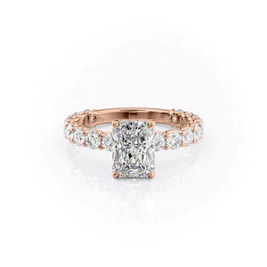 The Adelle Set With A 3 Carat Radiant Lab Diamond