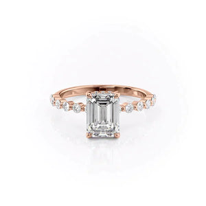 The Khloe Set With A 1 Carat Emerald Lab Diamond