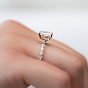 The Khloe Set With A 1.5 Carat Emerald Lab Diamond