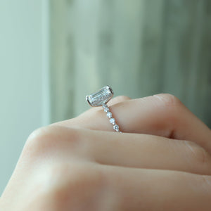 The Khloe Set With A 3 Carat Emerald Lab Diamond