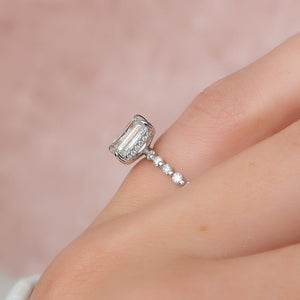 The Khloe Set With A 3 Carat Emerald Lab Diamond