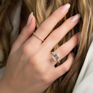 The Khloe Set With A 2 Carat Emerald Lab Diamond